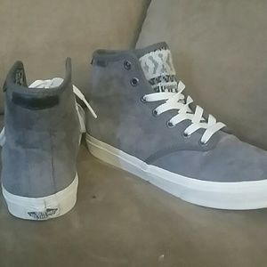 Vans Grey Suede Camden Hi